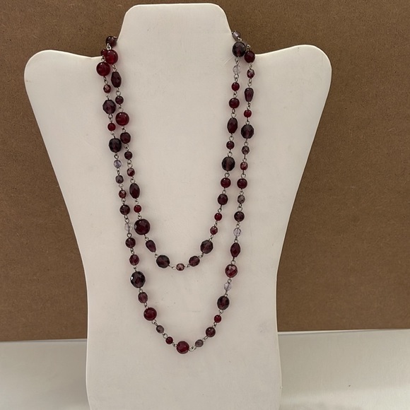 THE LOFT 40 INCH SINGLE STRAND MULTI COLOR NECKLACE - Picture 2 of 3